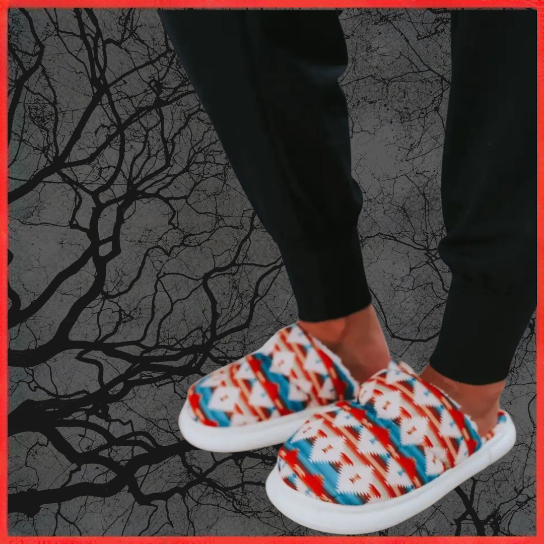 Southwestern Print Slippers